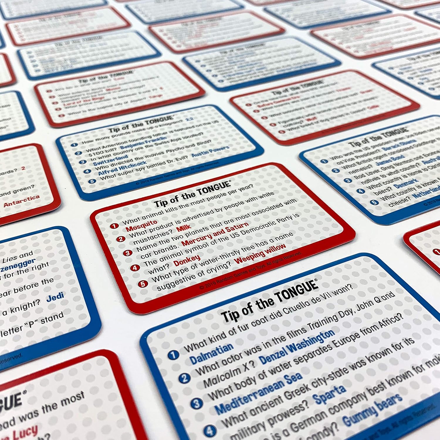 Tip of The Tongue, The Split S Trivia Party Game, How Fast Can You Spit Out Answers, for 2 to 6 Players, Ages 12 & Up