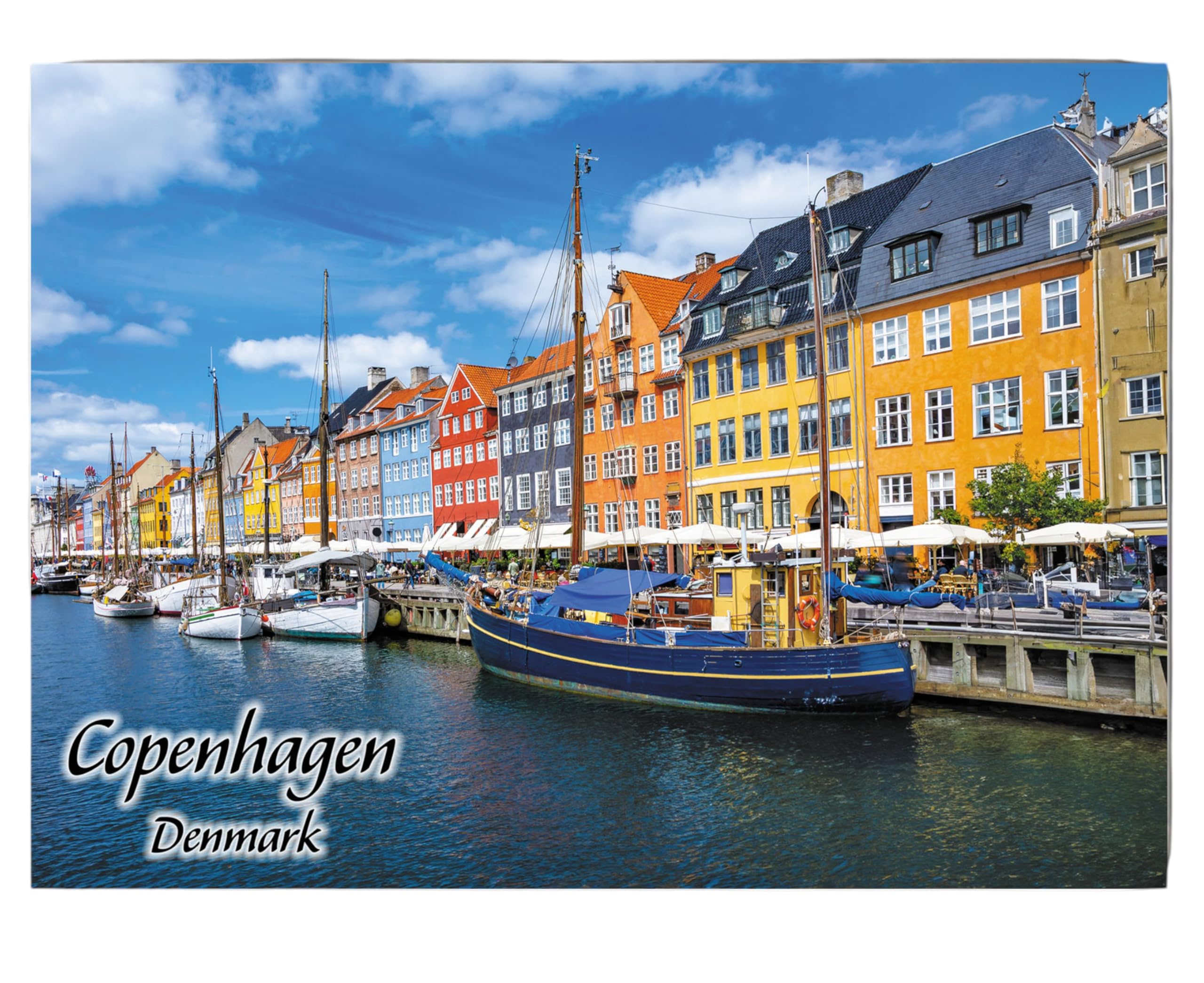 Copenhagen Denmark Fridge Collector's Souvenir Magnet 2.5" X 3.5"