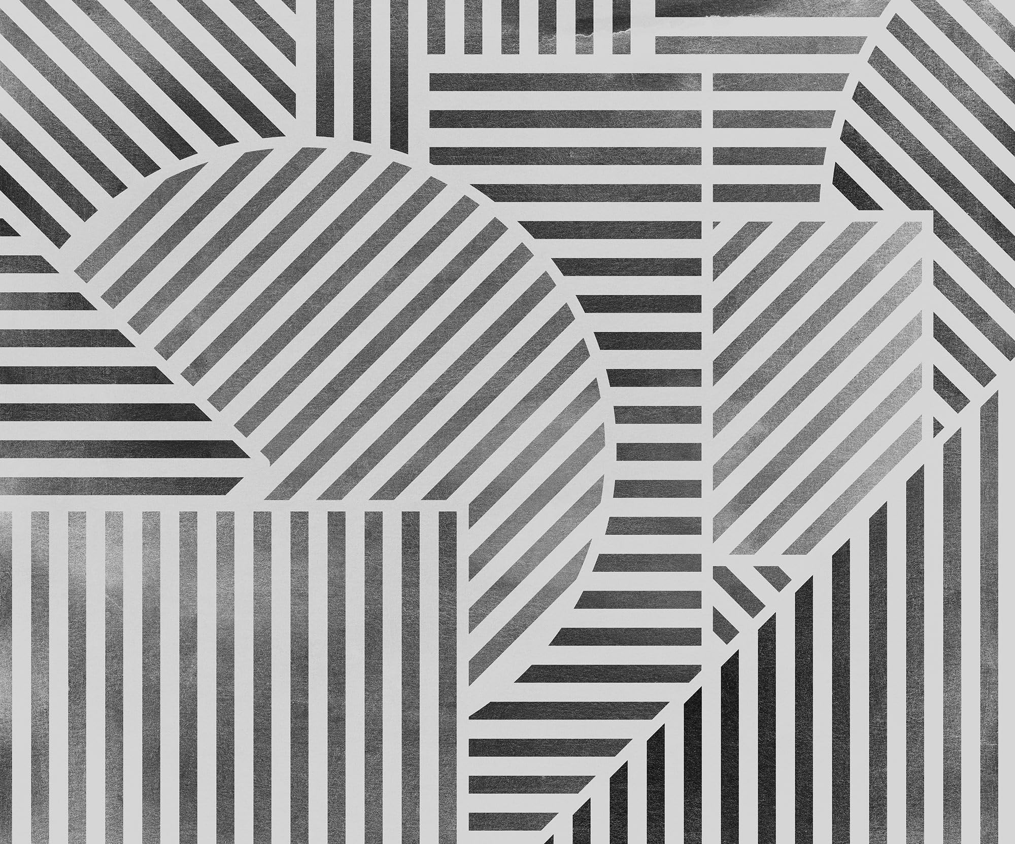 Komar Non-Woven Photo Wallpaper - Jeux de Lignes - Size 300 x 250 cm - Wallpaper, Wall Decoration, Living Room, Bedroom, Office - Image 2