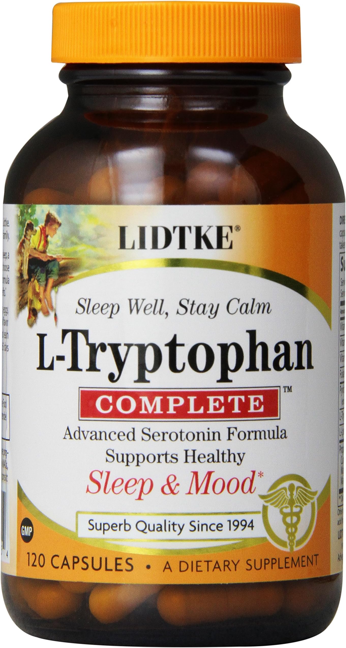 Lidtke Technologies L-Tryptophan Complete Capsules, 120 Count