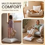 Beddora Throw Pillows (Set of 2, White) 18x18 Pillow Inserts Down Alternative, Throw Pillows for Couch, Bed or Sofa- Fluffy Decorative Stuffer Pillow for Indoors & Outdoors