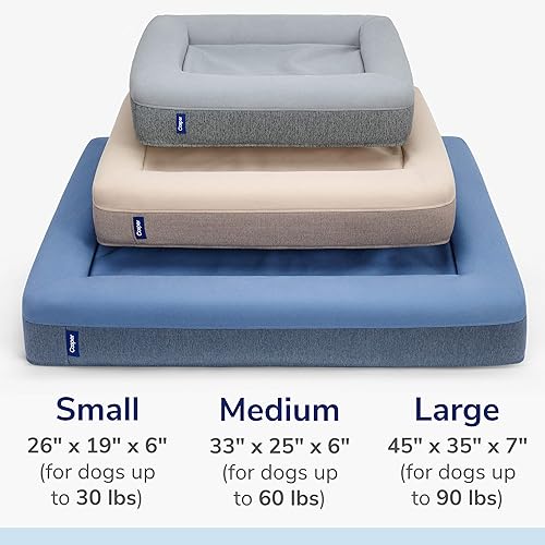 Miniatura 5 de Casper - Cama para perro de espuma viscoelástica de felpa, S, Arena