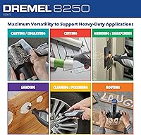 Vista 7 de Dremel 8250-5 Herramienta rotativa inalámbrica de velocidad variable de iones de litio de 12V con motor sin escobillas - 5 accesorios