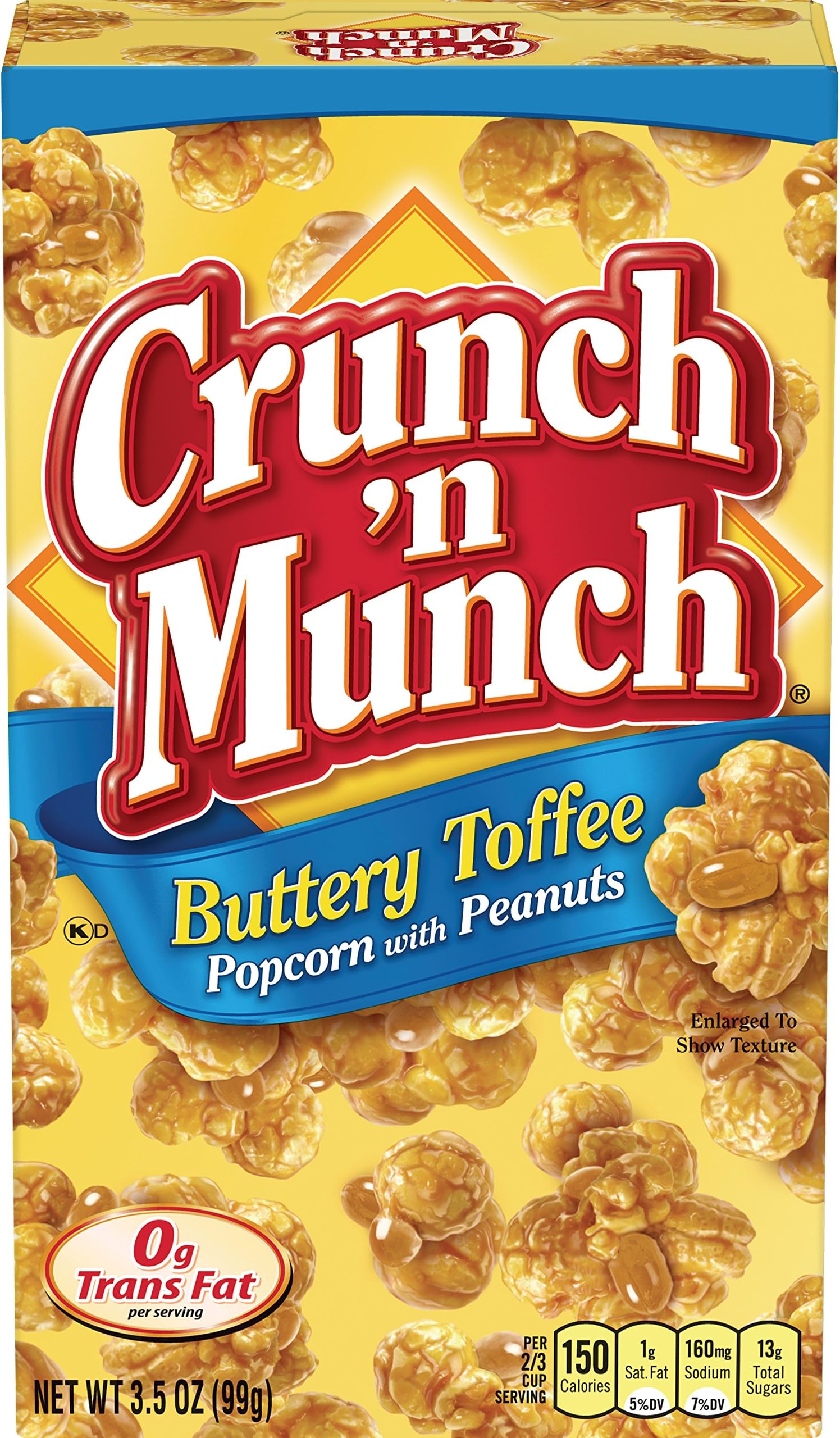 Buttery Toffee Popcorn with Peanuts, 3.5 oz. (Pack of 12)