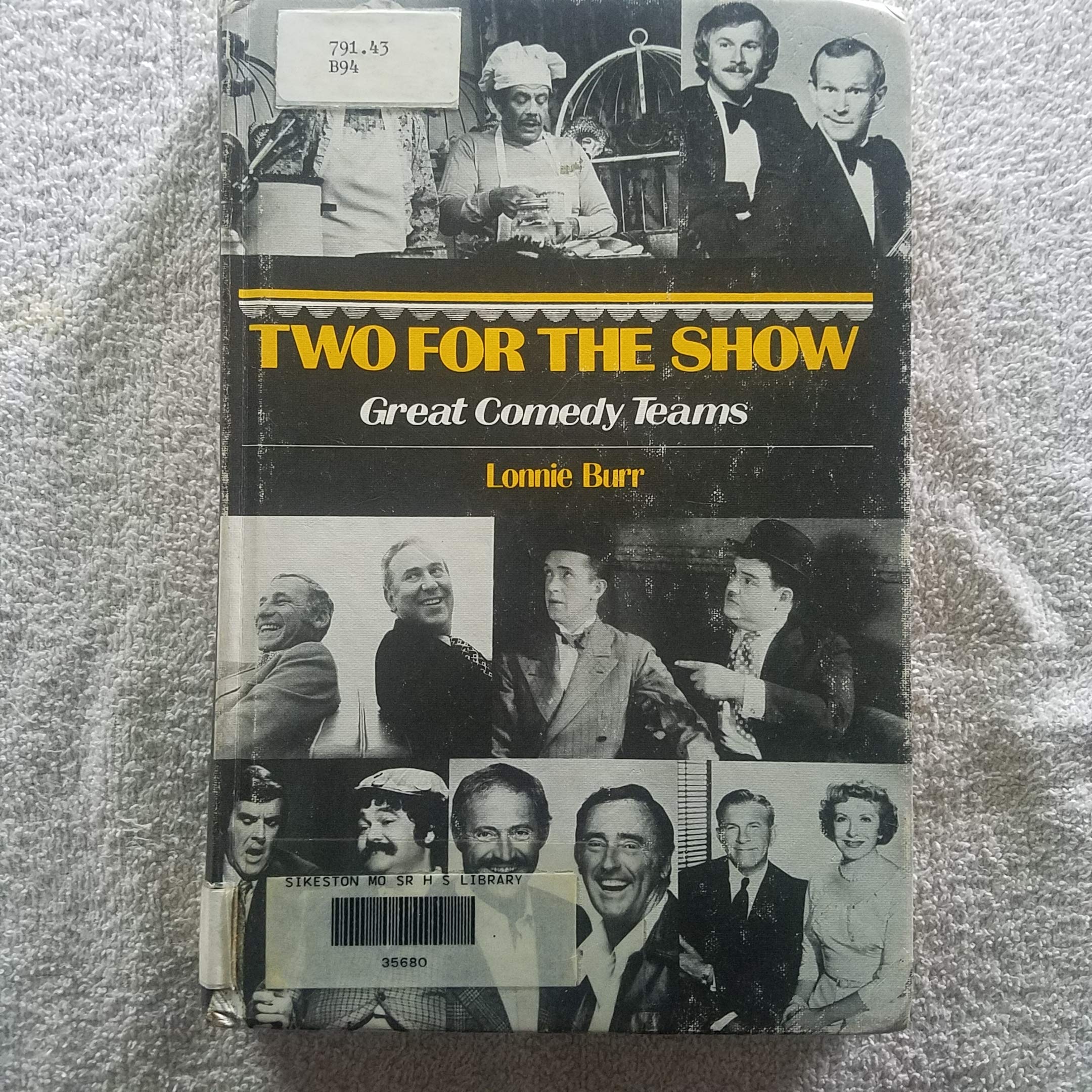 Two for the Show Great Comedy Teams beau livre cadeau pour passionné de cinéma