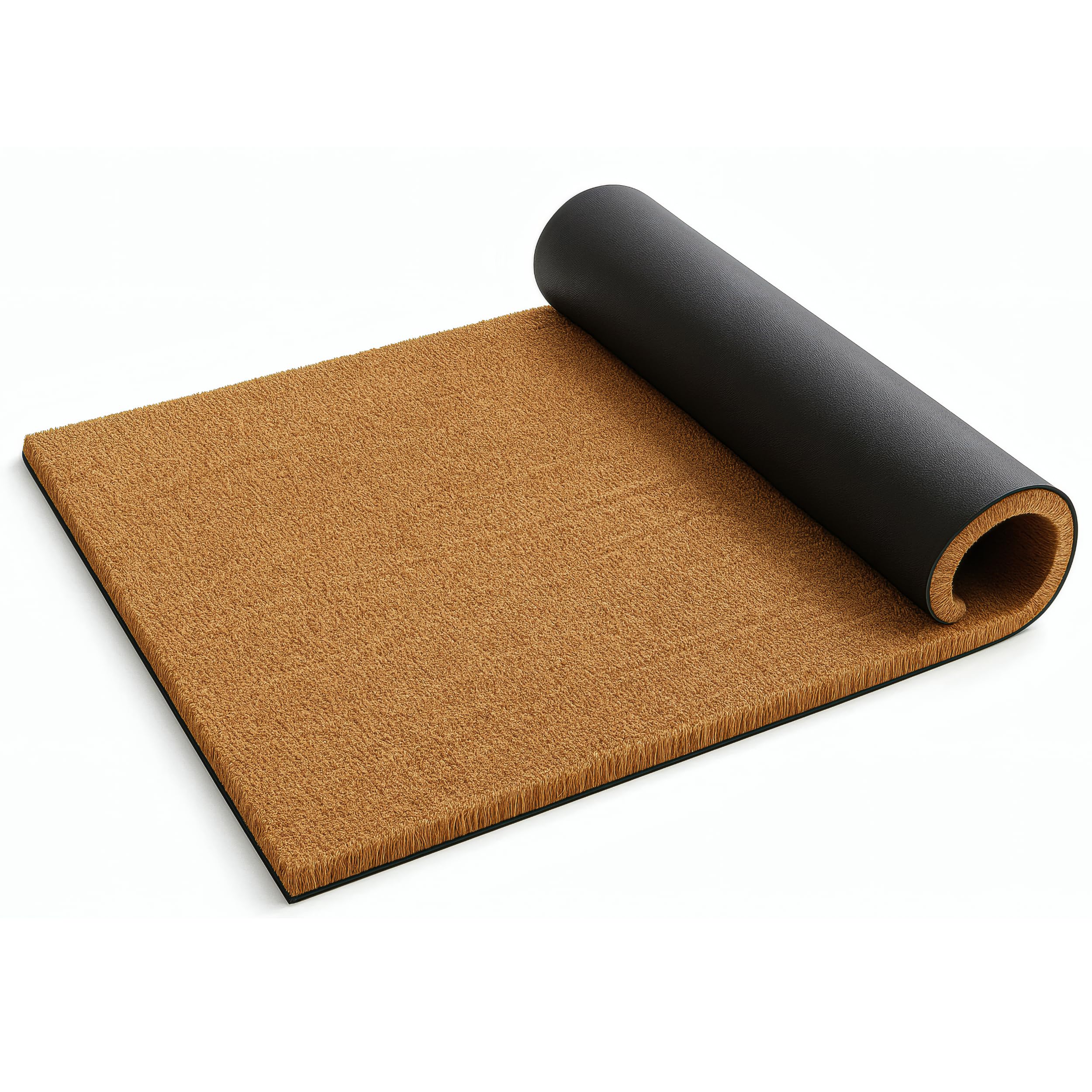 FB FunkyBuys Coir Door Mat - 100% Natural Non-Slip Doormat - Heavy Duty Dirt Trapper Floor Mat - Tough Bristle Coir Matting for Home, Office Entrance (Brown, 50cm x 100cm)
