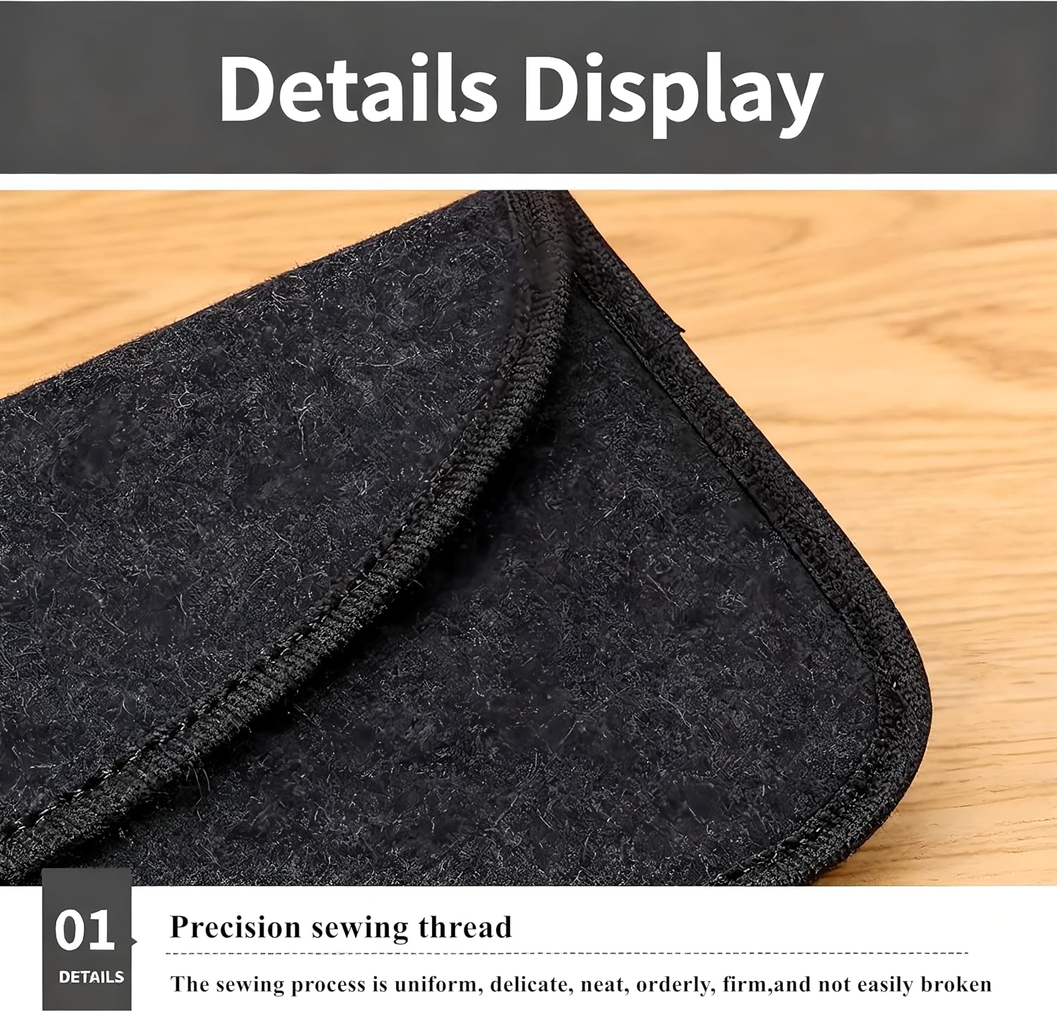 Faraday Bag for Phone - Signal Blocking Pouch, Anti-Radiation Anti-Tracking Shield Bag for iPhone & Smartphones, Privacy Protection for Car, Hotel, Meeting (7.48''x3.94'')