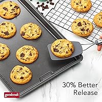 Vista 7 de GoodCook PRO - Bandeja grande para hornear, antiadherente, resistente a la deformación y a los arañazos, apta para lavavajillas, construcción