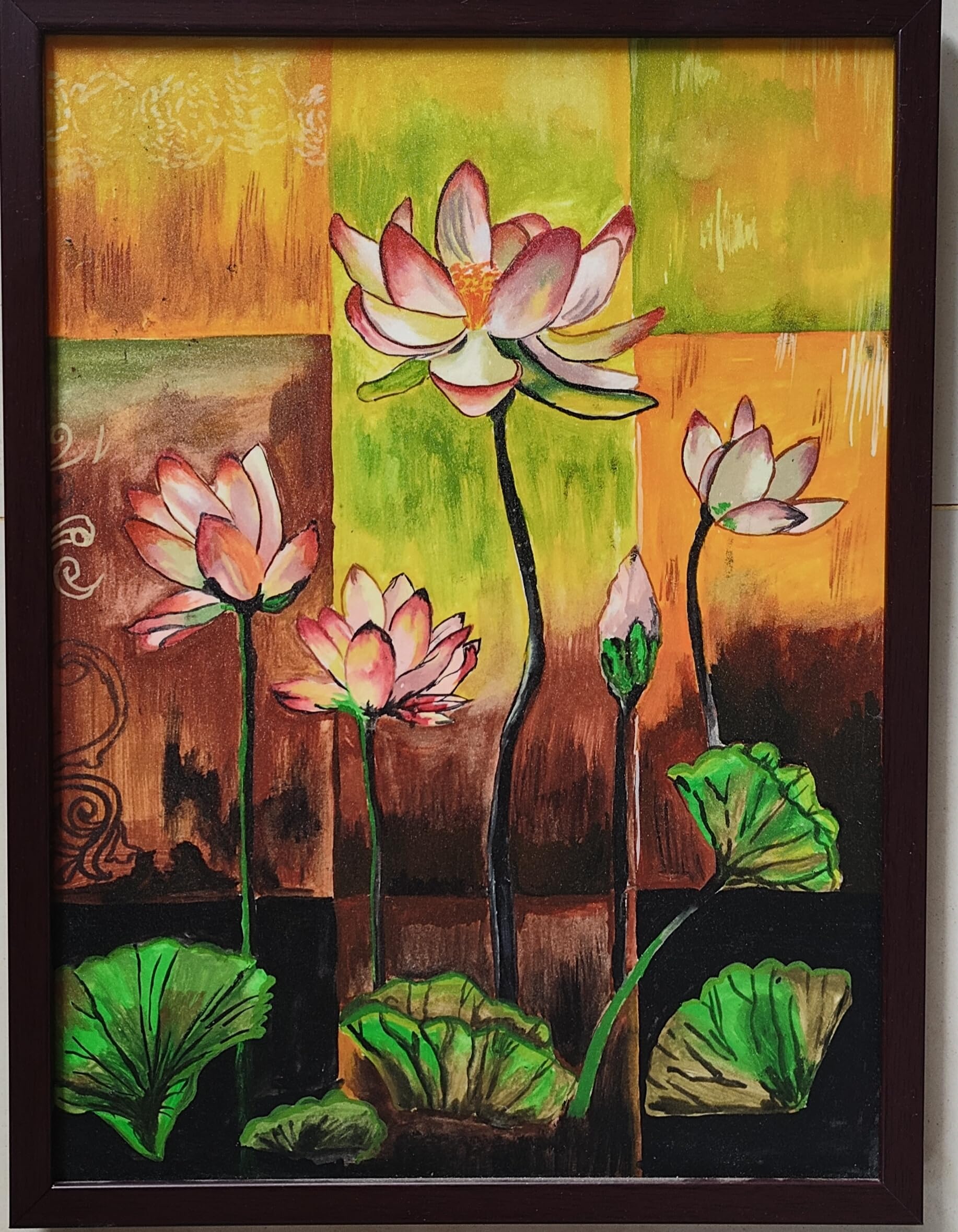 PARAMPARA ART GALLERY: The serene lotus painting-picture-14
