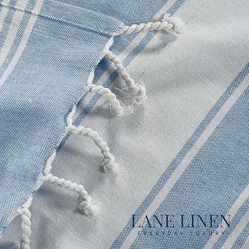 Vista 281 de LANE LINEN Juego de 6 toallas de playa turcas para mujer, tamaño grande, 39 x 71 pulgadas, prelavadas, no se encogen, no se encogen, sin arena