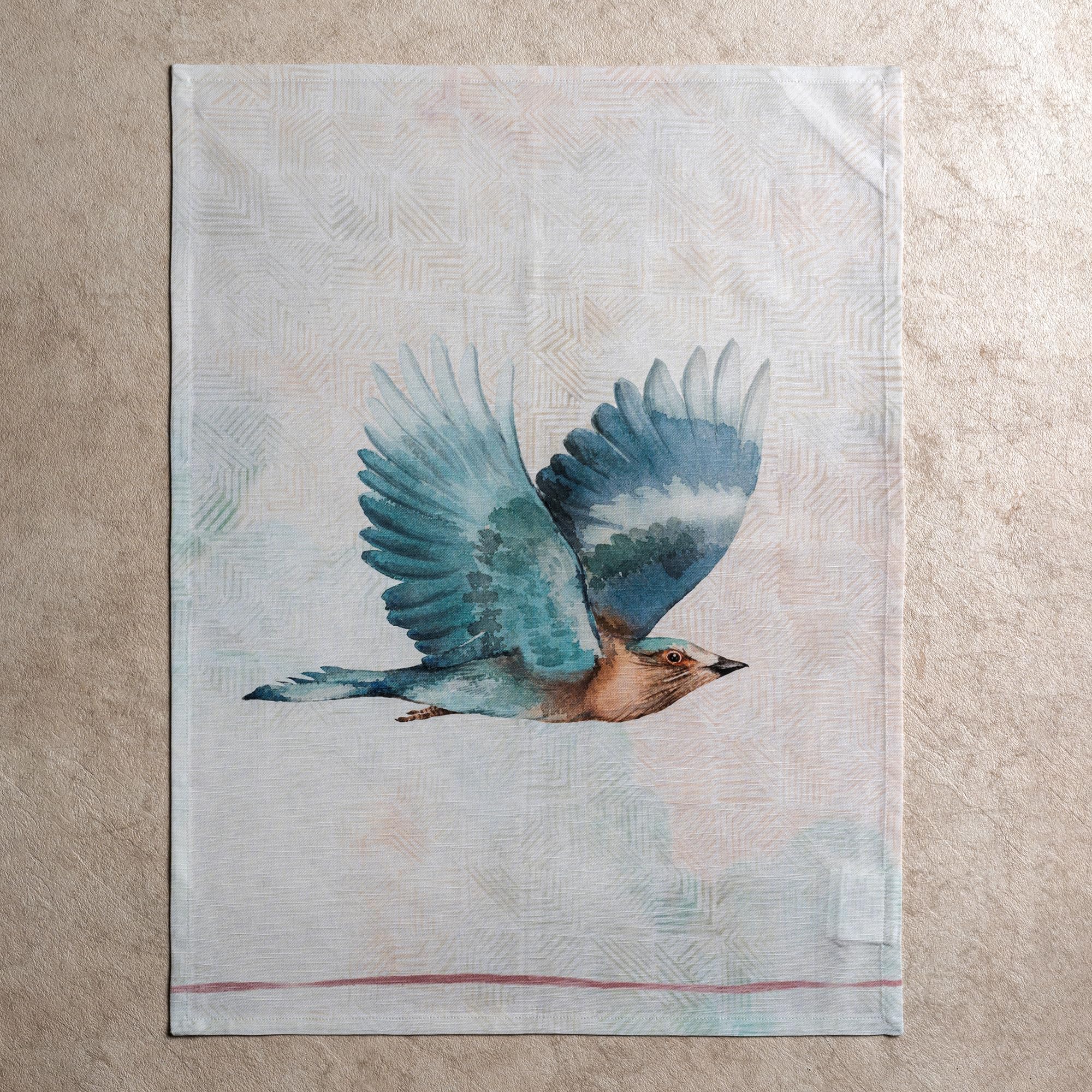 Maison d' Hermine Flying Birds 100% bawełna zestaw 3 wielofunkcyjnych ręczników kuchennych, ręczniki barowe, wiosna/lato (50 cm x 70 cm)