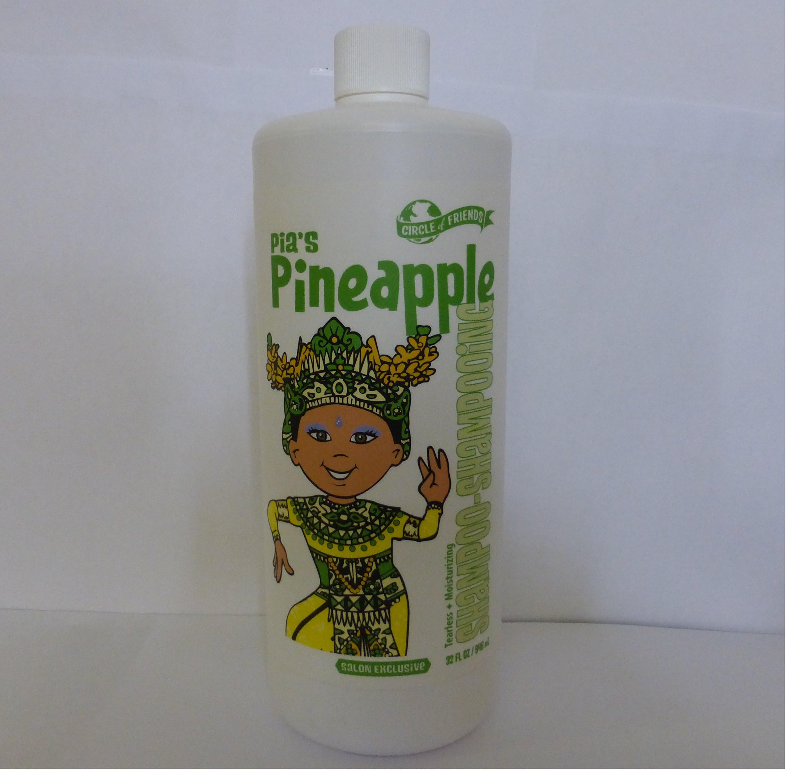 Circle of Friends Pia's Pineapple Tearless Moisturizing Shampoo 32 Ounce