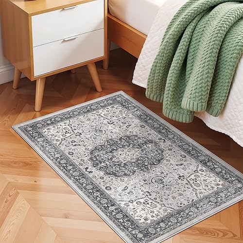 Miniatura 150 de Alfombra lavable para pasillo y de cocina, alfombra de entrada, vintage, suave para el suelo, alfombra antideslizante para interiores, para baño