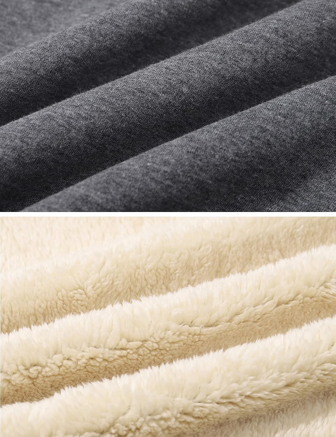 Gihuo Unisex Boy's Girls Winter Warm Sherpa Lined Zip Up Sweatshirt Fleece Jacket Kid's Hoodie Outerwear - Image 7