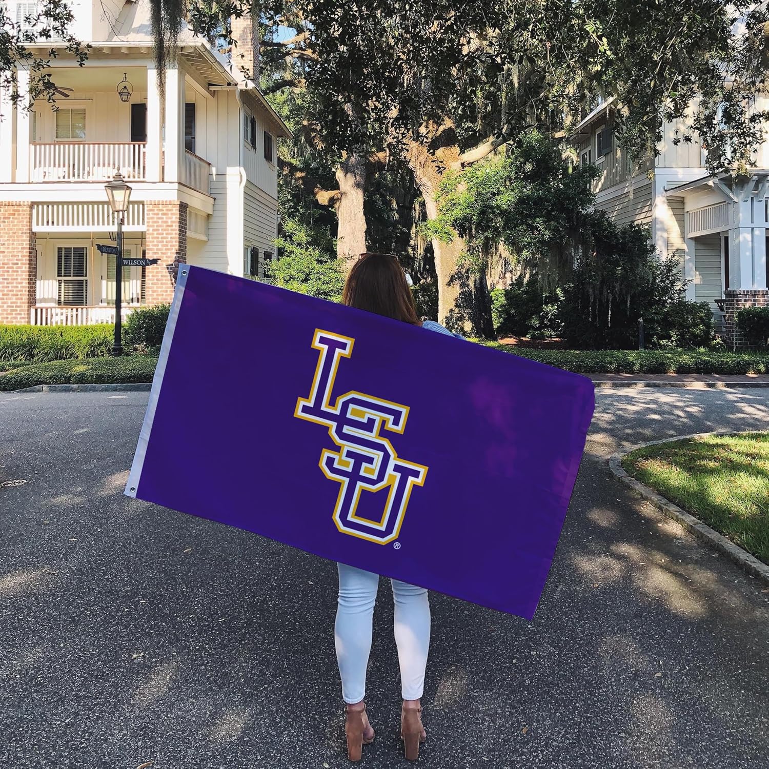Desert Cactus Louisianna State University Flag - 3 x 5 Feet LSU Tigers Banner, Indoor/Outdoor Durable Fabric, 100% Polyester Design (Style Y) - Image 6