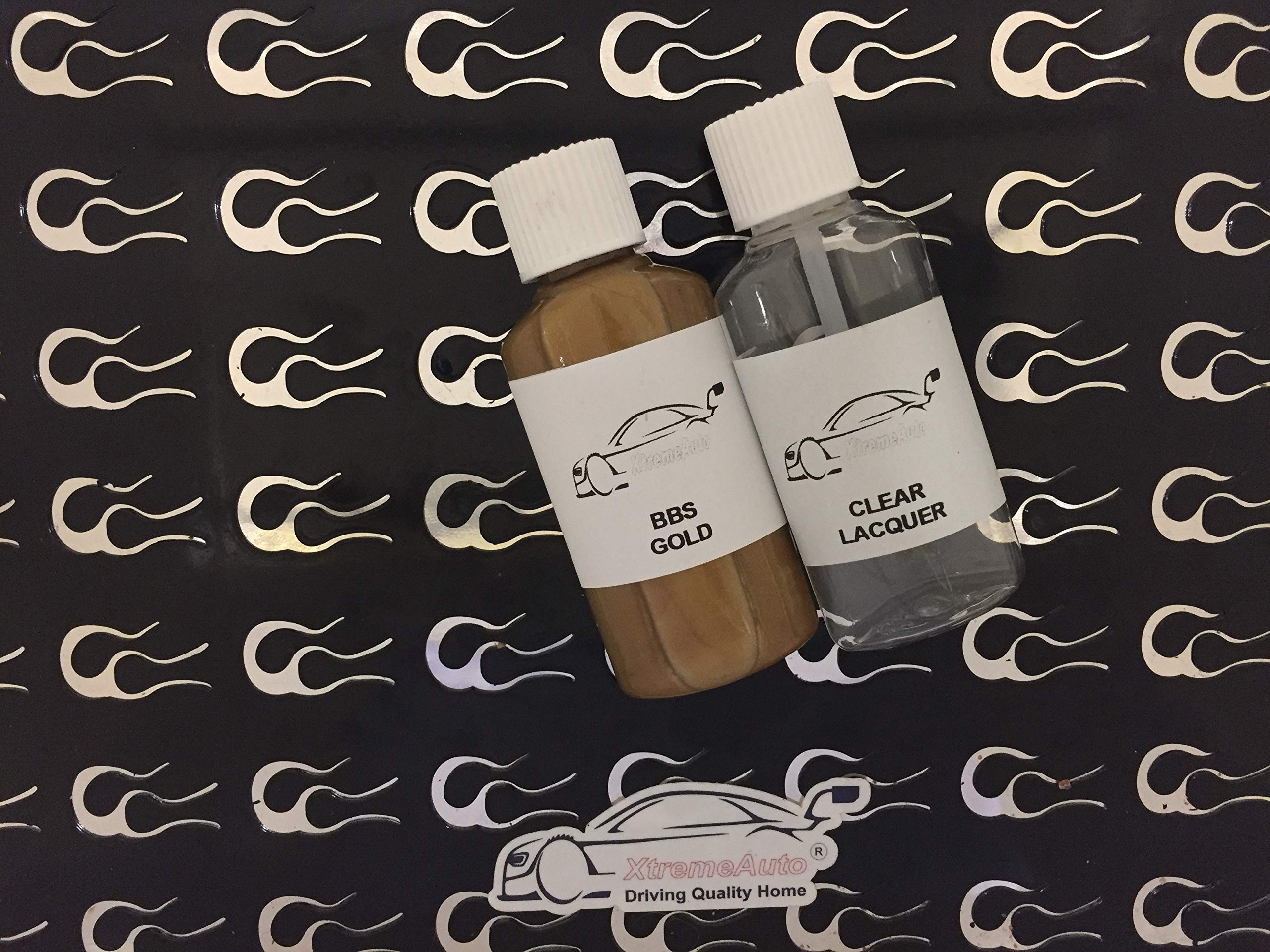 Xtremeauto Touch Up & Lacquer Bbs Gold Alloy Wheel Paint Touch Up Repair Kit 30Ml Scratch Chip Curb Brush (Touch Up & Lacquer)