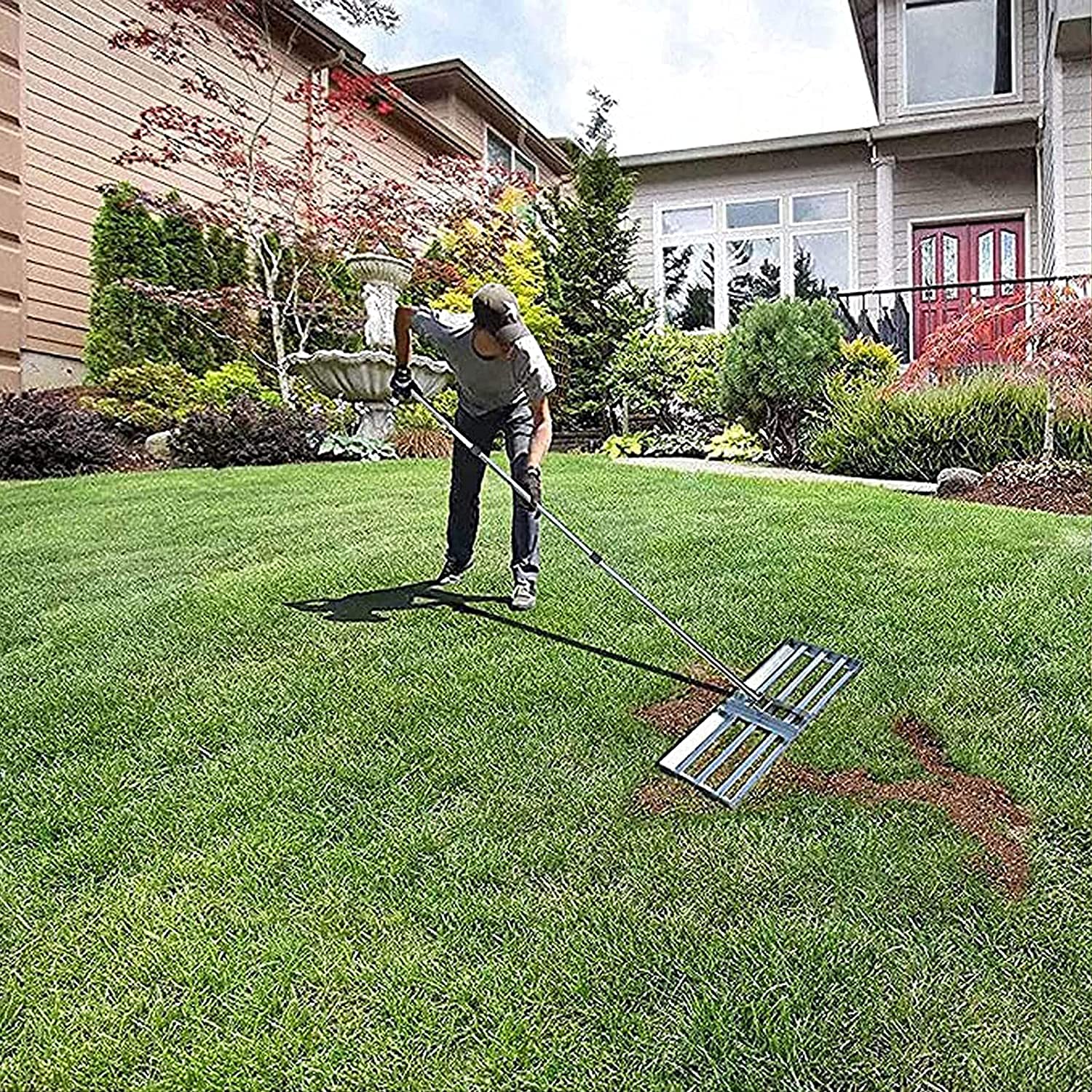 Buy BILXXY Golf Lawn Level Rake, Golf Garden Lawn Leveling Rake