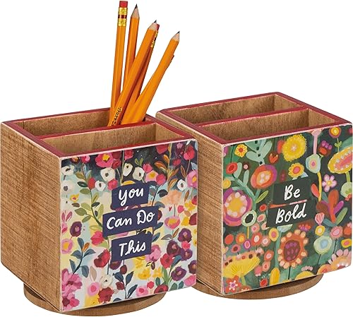 Primitives by Kathy Sé audaz; puedes hacer este spinner decorativo para lápices