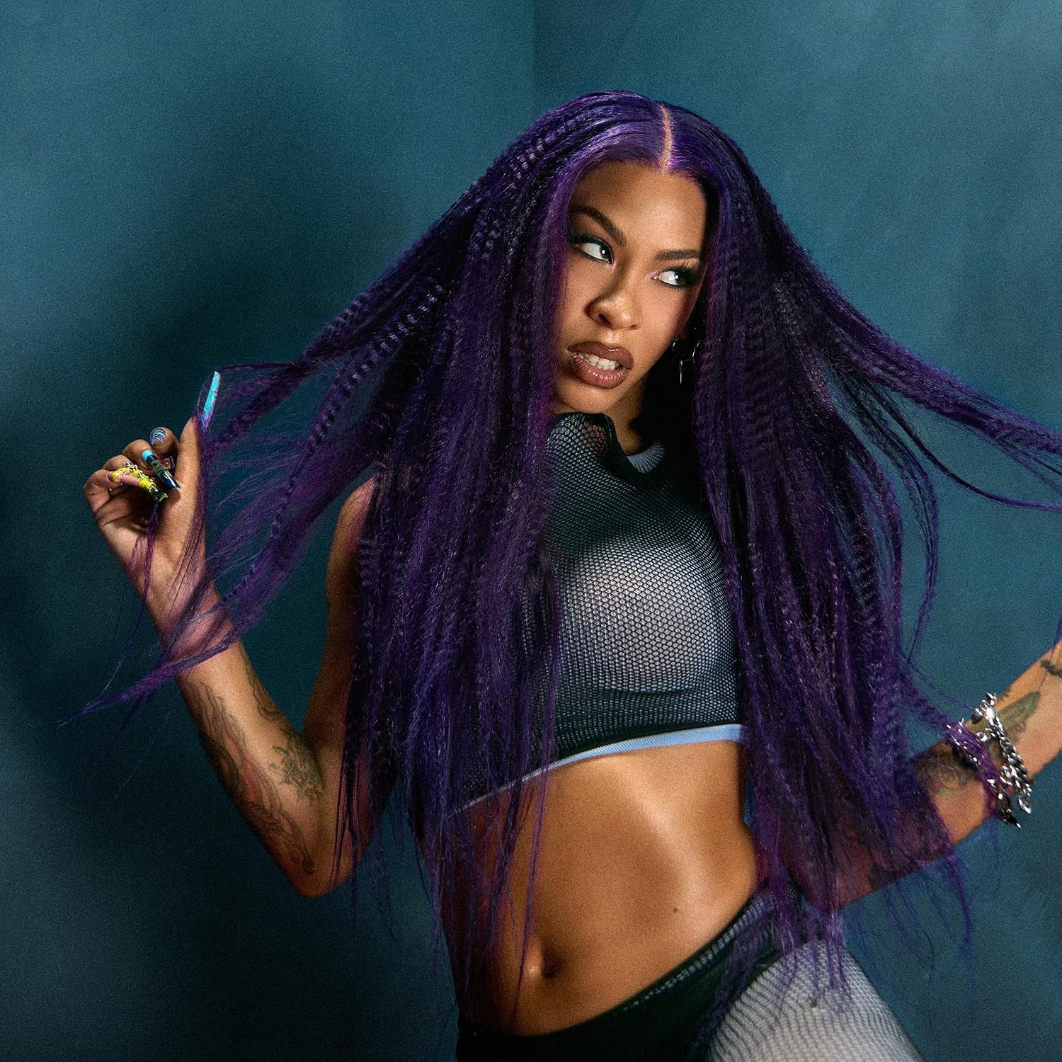 Good Dye Young x Rico Nasty Purple Semi-Permanent Hair Dye, Vegan and Cruelty-Free, Semi-Permanent Hair Color (Deep Purple, 5FL OZ)