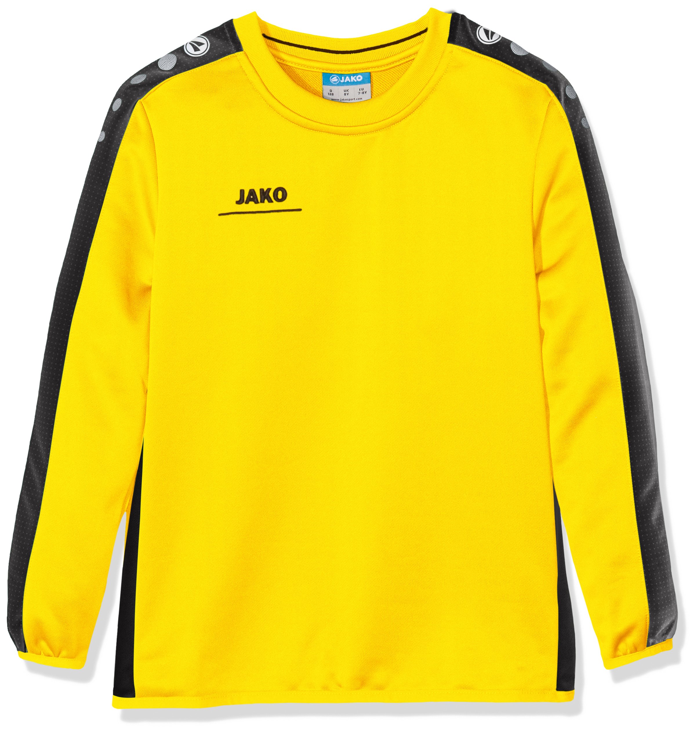Jako Children's Sweatshirt Sweat Striker,Citrus/Black,128 (8 Y)
