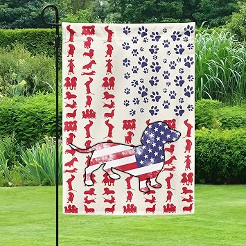 FLAGWIX American Dachshund Flag, 11.5 x 17.5 in Garden Flag