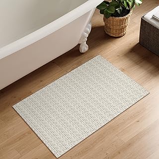 Collive Washable 2x3 Small Bathroom Rugs, Cotton Woven Rug for Entryway ...