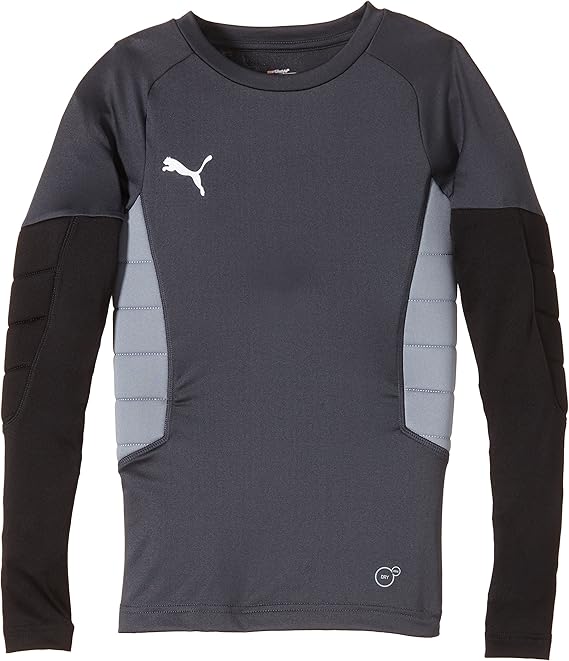PUMA Children's Padded Goalkeeper Shirt grey EbonyBlackTradewinds