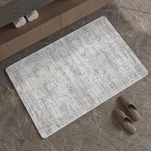Miniatura 57 de Alfombra de Baño, Goma Antideslizante de Secado Rápido Absorbente Alfombras de Baño Delgadas que Caben Debajo de la Puerta Alfombras de Piso de