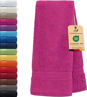 AR Line Arizona Saunatuch 100x200 cm XXL – 100% Baumwolle, 500 g/m² Frottier, extra groß, weich & saugstark, für Sauna, Strand & Wellness, in Farbe: Pink