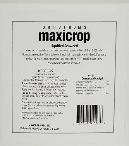Miniatura 2 de Fertilizante líquido de hierro de algas marinas 2002, 1 galón