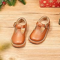 Vista 3 de Otter MOMO Vestido de uniforme escolar con tirantes en T para niña Mary Jane Flat