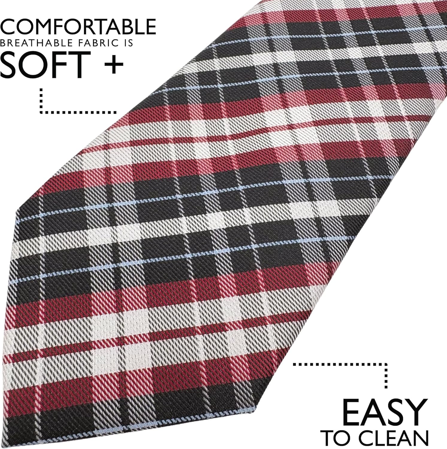 TEXTURE Ties for Men, 4-Pack Set of Mens Neckties - Image 6