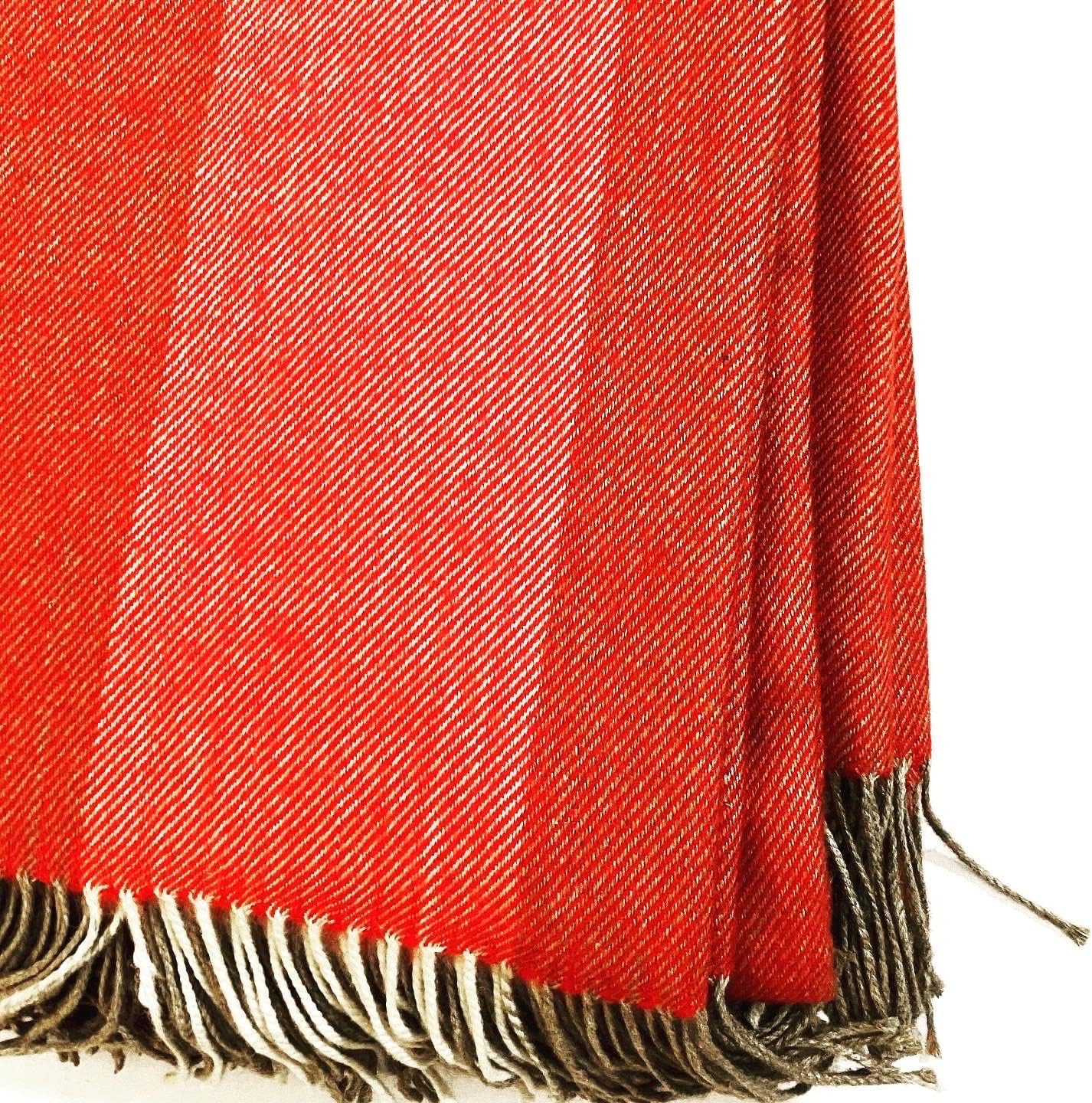 Luxury Peruvian Cashmere Royal Baby Alpaca Throw Blanket, Single-Size (51″ x 71″ inches, 690 gr), Thermo, Organic, Silkiness, Vegan, Eco-Friendly