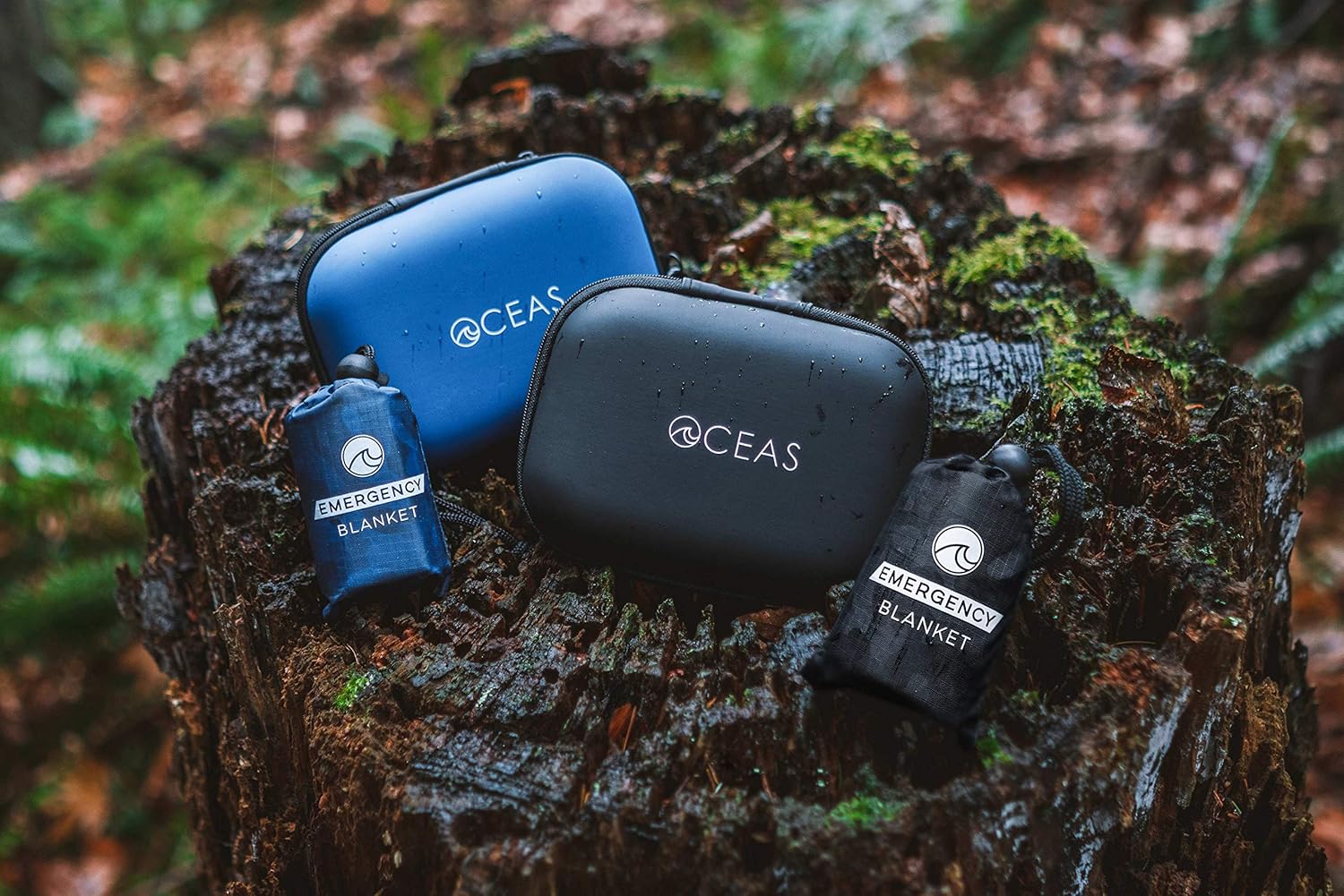 Oceas Outdoor Mylar Emergency Blankets - 4 Pack of Extra Large Thermal Foil Space Blankets - Designed by NASA for Camping, Hiking, and Car Use (Black) : Sports & Outdoors