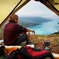 Vista 8 de Outdoor Camping Cookware Set with Pot Pan and KettleCamping Cookware Mess Kit Portable Hiking Backpacking Cooking Pot Set Survival Cooking Gear