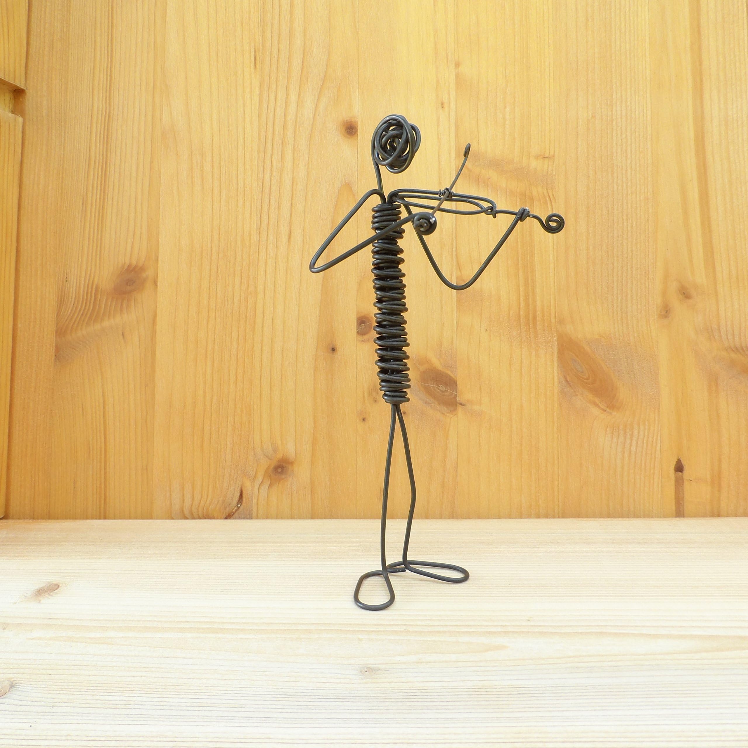 Violinist wire sculpture Handmade Handcrafted