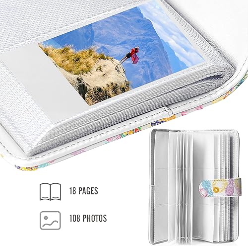 Miniatura 9 de Holoary Álbum de fotos tipo cartera para 128 bolsillos, Fujifilm Instax Mini Album de fotos de 2 x 3 pulgadas, álbum Instax, Polaroid Snap