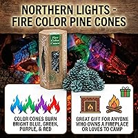 Vista 3 de Conos de color de fuego de auroras boreales.