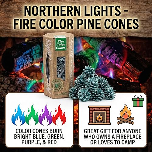 Miniatura 3 de Conos de color de fuego de auroras boreales.