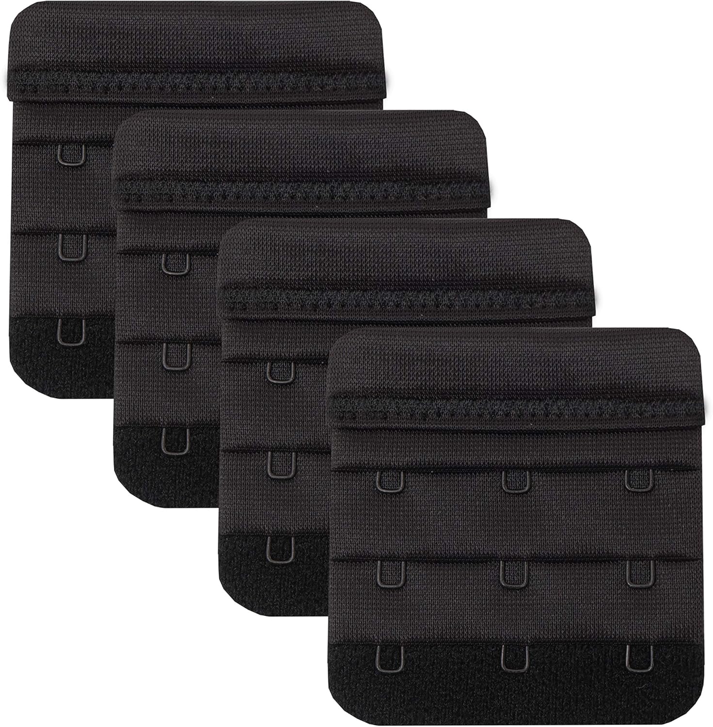 Tamlien Lot De 4 Rallonges De Soutien-gorge à 3 Crochets, Douces Et Confortables, BLANC, Taille Unique