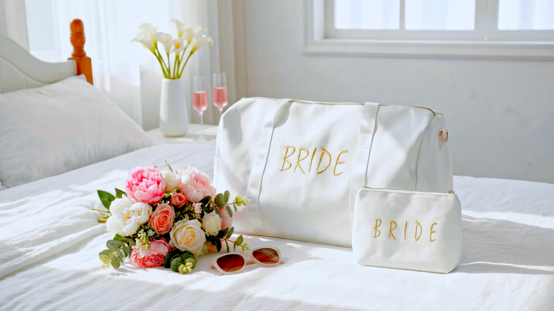 Amazon.com: 2 Pcs Bride Travel Bag Bridal Shower Gifts for Women