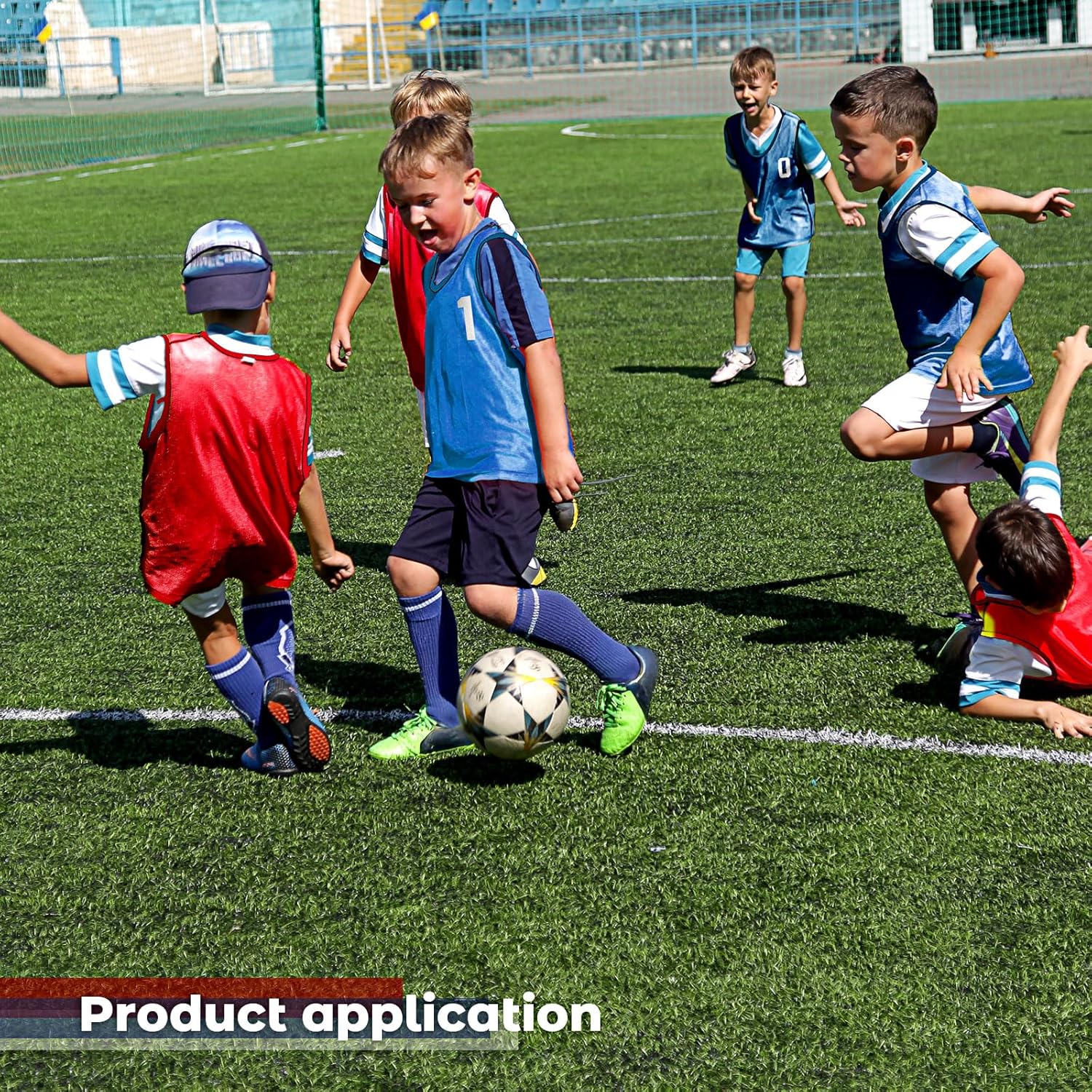 Boyiee Pinnies Scrimmage Vests, Nylon Mesh Team Practice Jersey Youth Pinnies for Sports Basketball Soccer Football