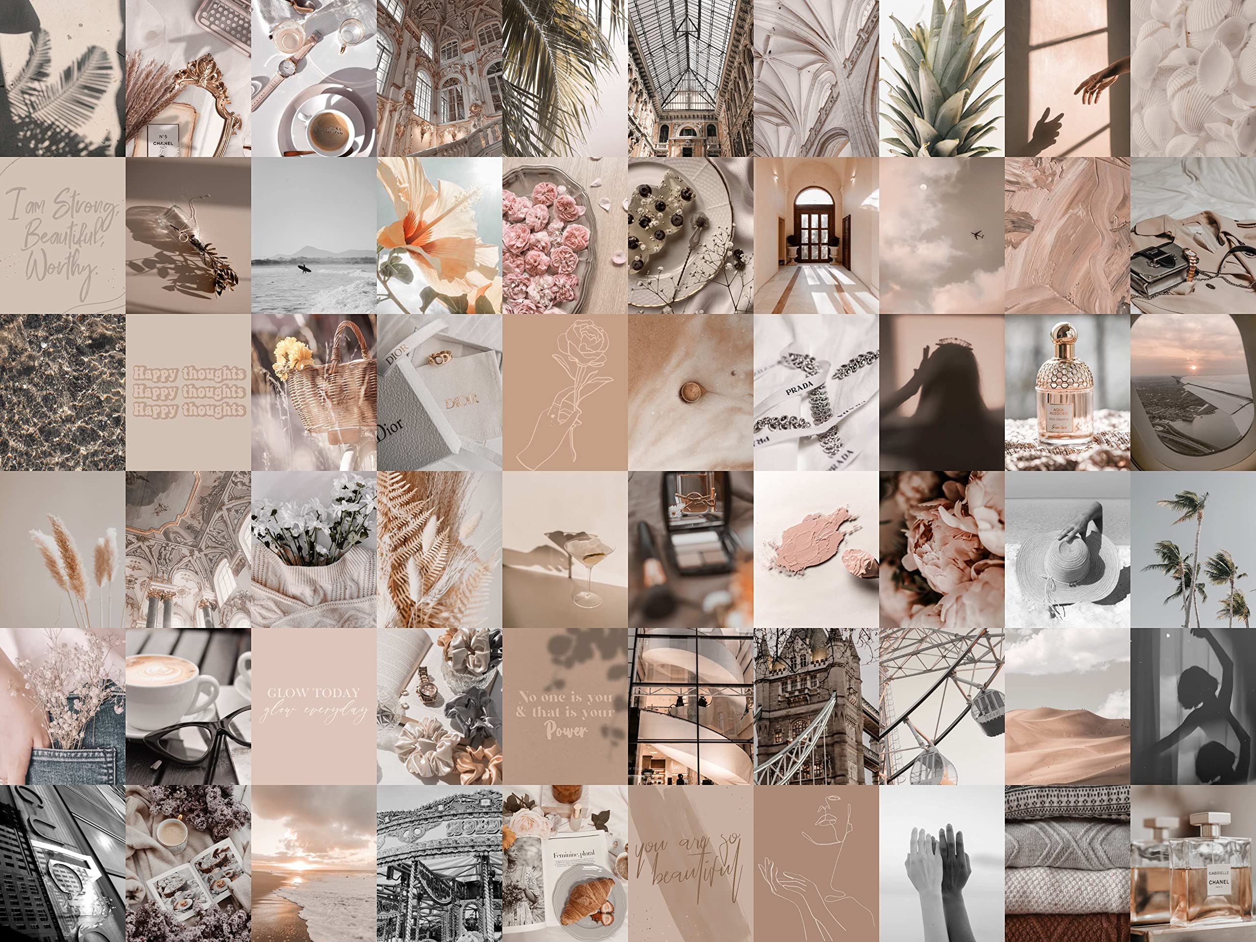Buy AESTHETIC SPACE Boho Wall Collage Kit Aesthetic Pictures for Wall