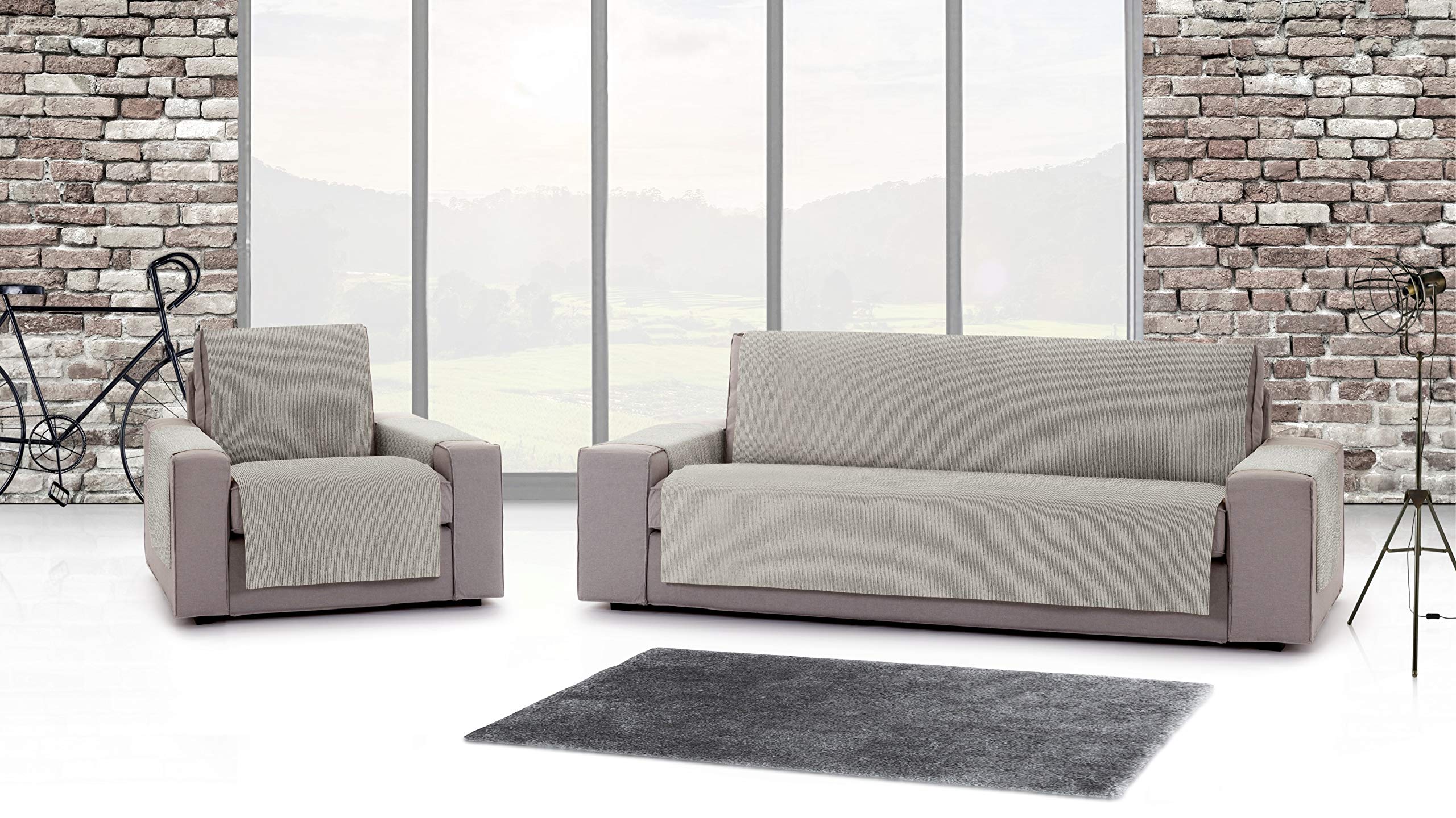 Practica sofa Überwurf 3 Sitzer Rabat Farbe 56-Hellgrau
