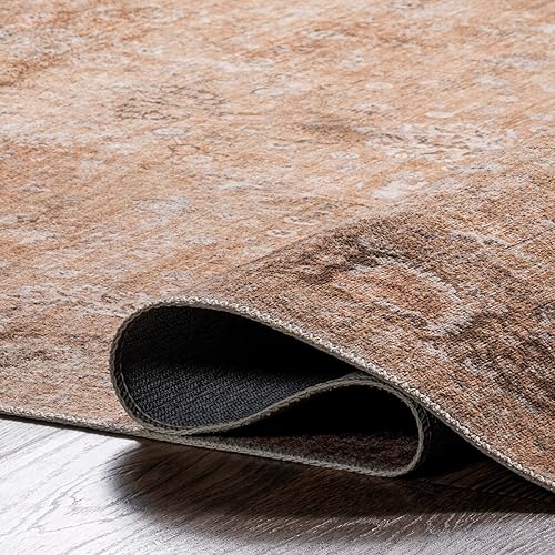 Miniatura 6 de Rugs USA Bayberry - Alfombra vintage lavable a máquina, 9 x 12 pulgadas, lavable a máquina, tradicional marrón claro para sala de estar, dormitorio,