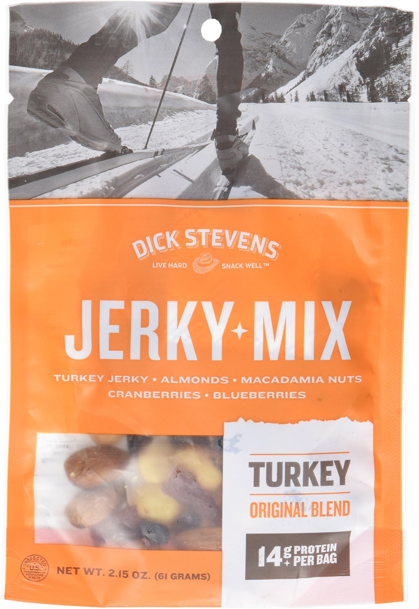 Dick Stevens Jerky Turkey Mix, Original, 2.15 Ounce