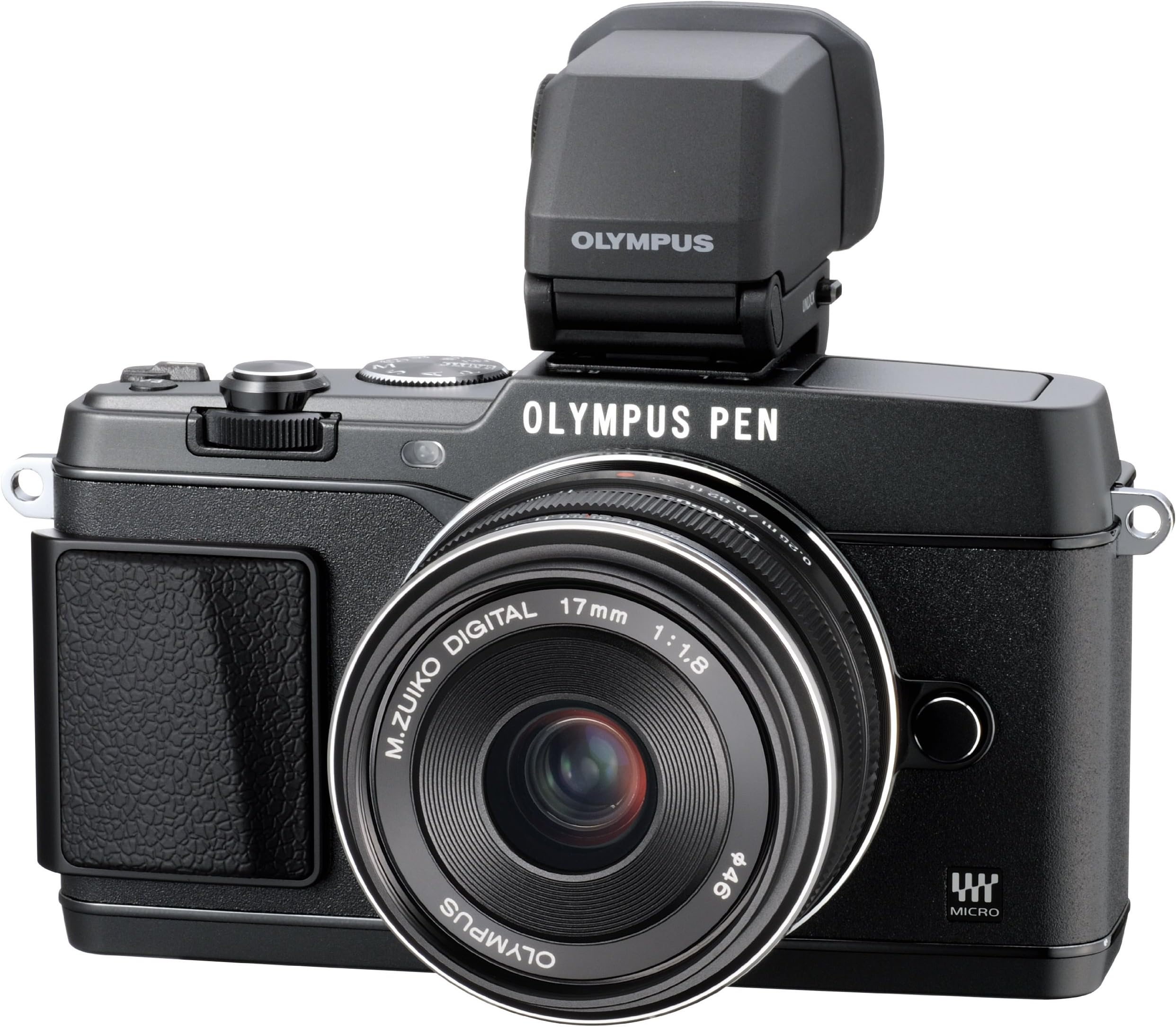 OM SYSTEM OLYMPUS E-P5 16.1 MP Mirrorless Digital Camera with 3-Inch LCD and 17mm f/1.8 Lens (Black)