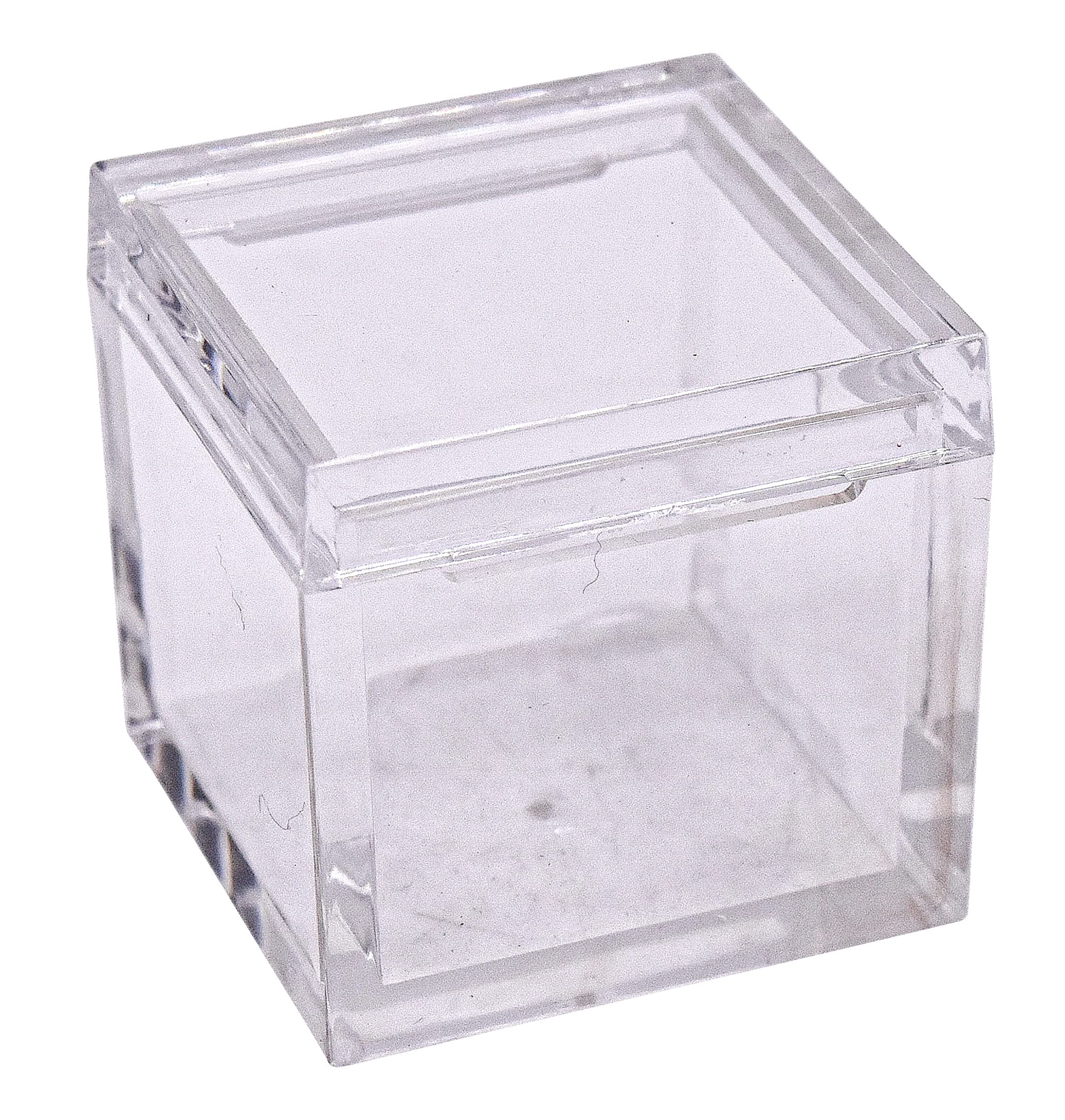 Lot de 10 plateaux en acrylique pour cubes d'éléments transparents de 25,4 mm - Support de table périodique pour collections d'éléments - Éducation scientifique