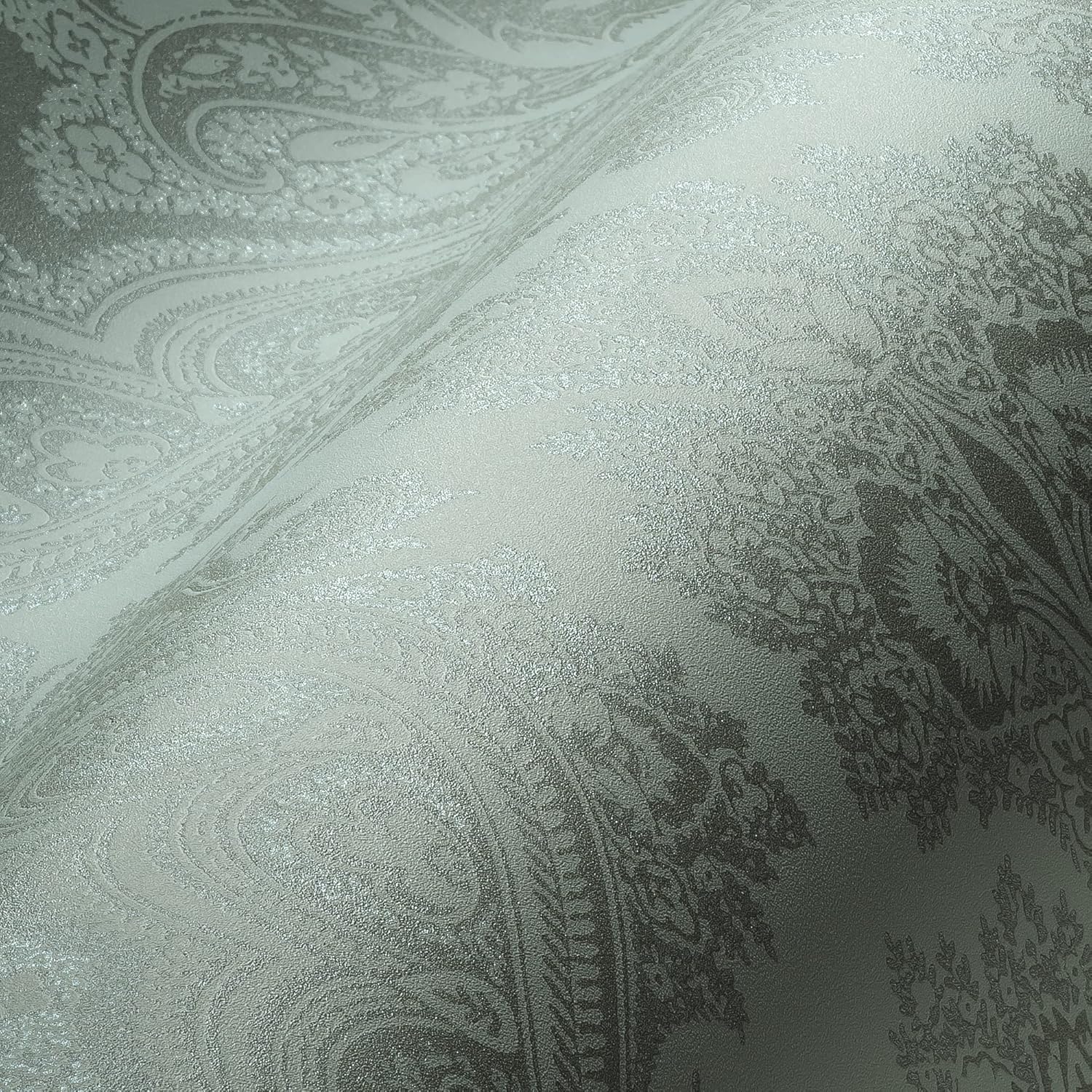 A.S. Création Wallpaper Baroque Design - Green, Beige - Vintage Wallpaper 395.99in x 20.87in Made in Germany - 387081