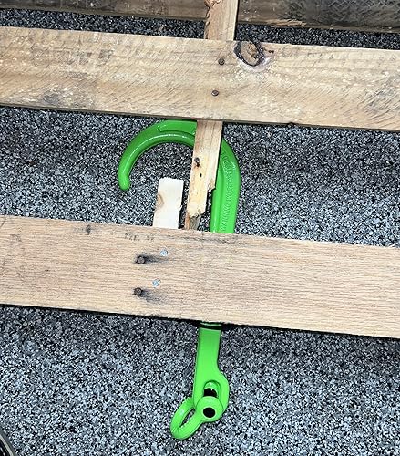 Miniatura 4 de Keyfit Tools El gancho rápido del extractor de la plataforma del aparejo y el grillete forjaron resistente 2 toneladas 4000 libras WLL Mover Grabber